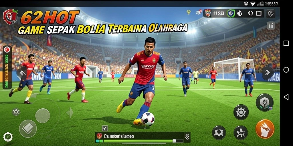 Screenshot gameplay <strong>62HOT</strong> yang menampilkan statistik dan live score pertandingan.