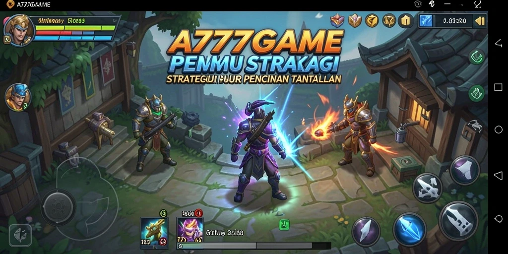 Screenshot utama A777GAME menampilkan aksi strategis yang menegangkan.