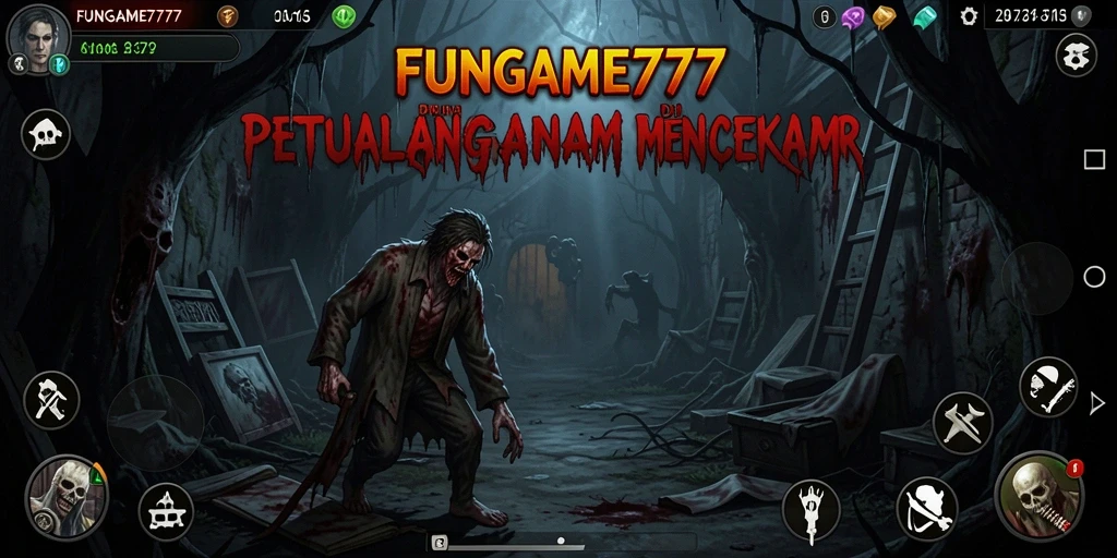 Tampilan menegangkan dari gameplay yang mengerikan di FUNGAME777.
