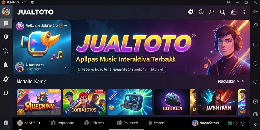 Screenshot gameplay JUALTOTO yang menunjukkan keasyikan bermain musik.