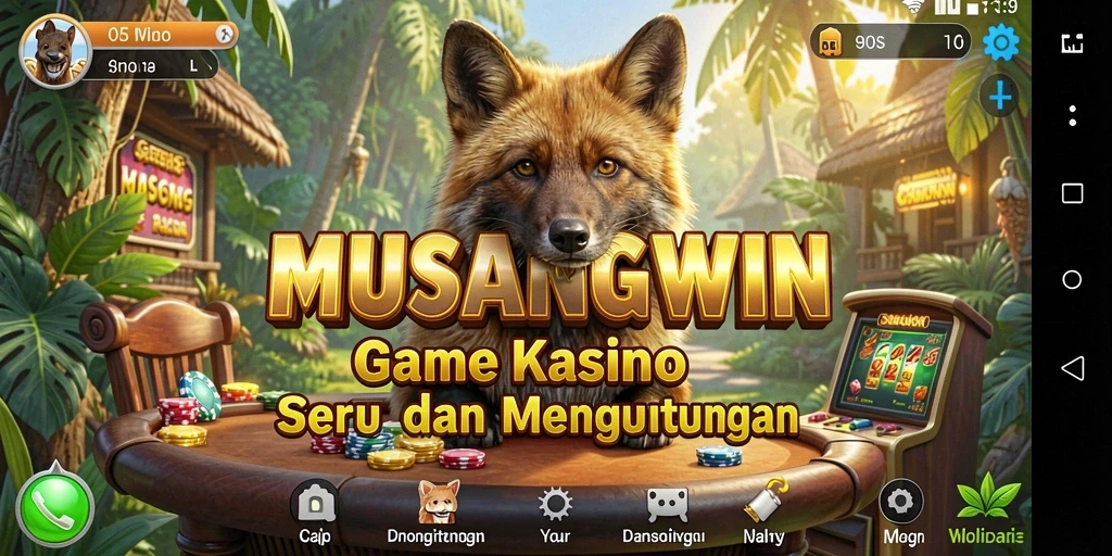 Tampilan permainan Kasino yang menarik dan mendebarkan di MUSANGWIN.