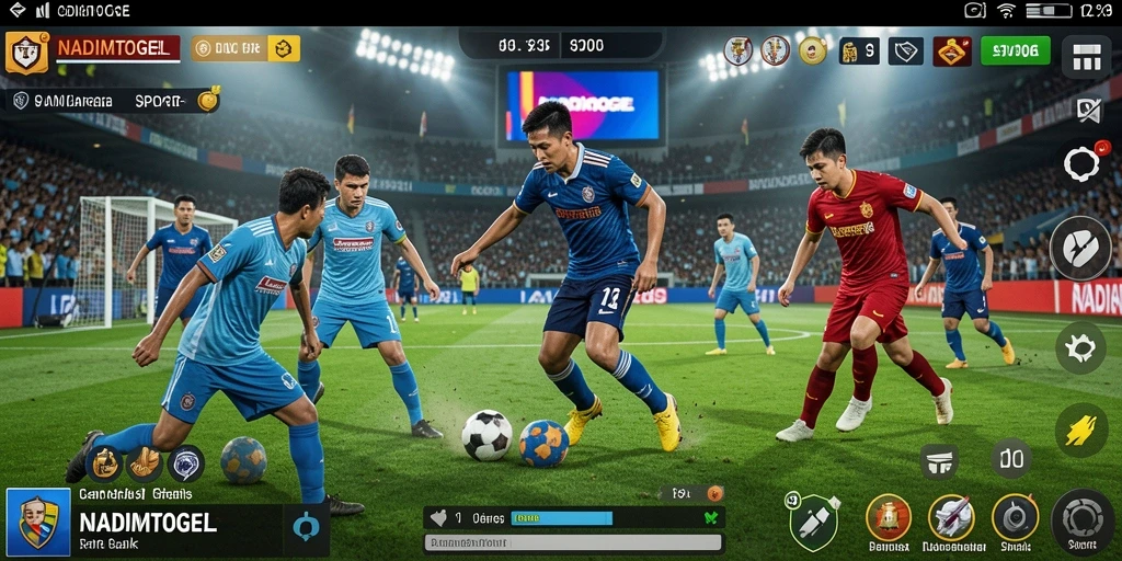 Tampilan gambar tangkapan layar menunjukkan aksi seru dalam NADIMTOGEL.