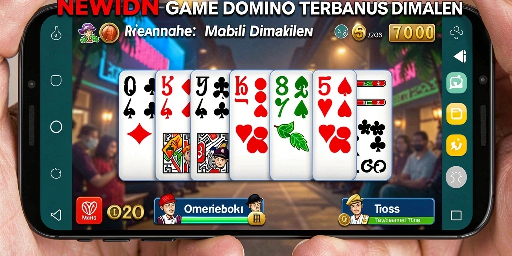 Screenshot gameplay seru dari game Domino NEWIDN.