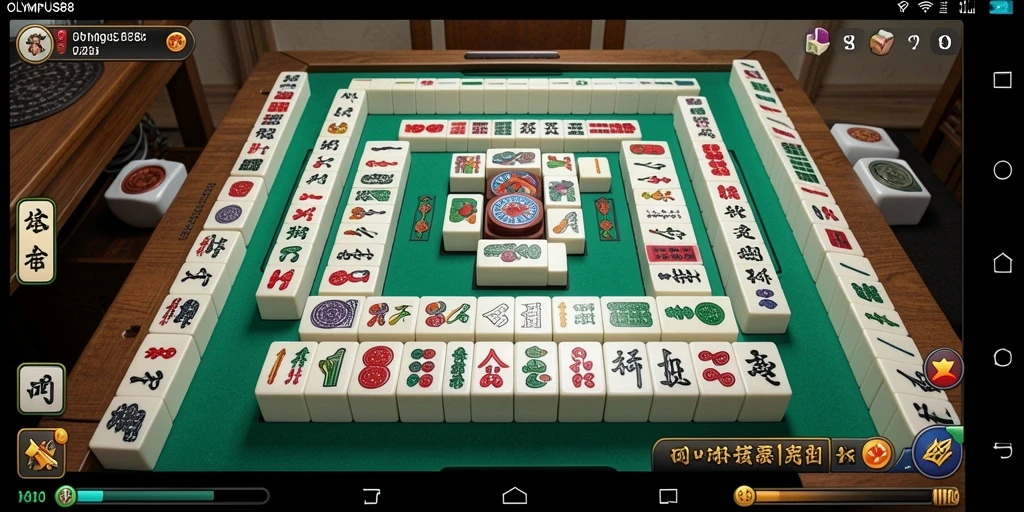 Tampilan gameplay Mahjong yang seru di OLYMPUS88.