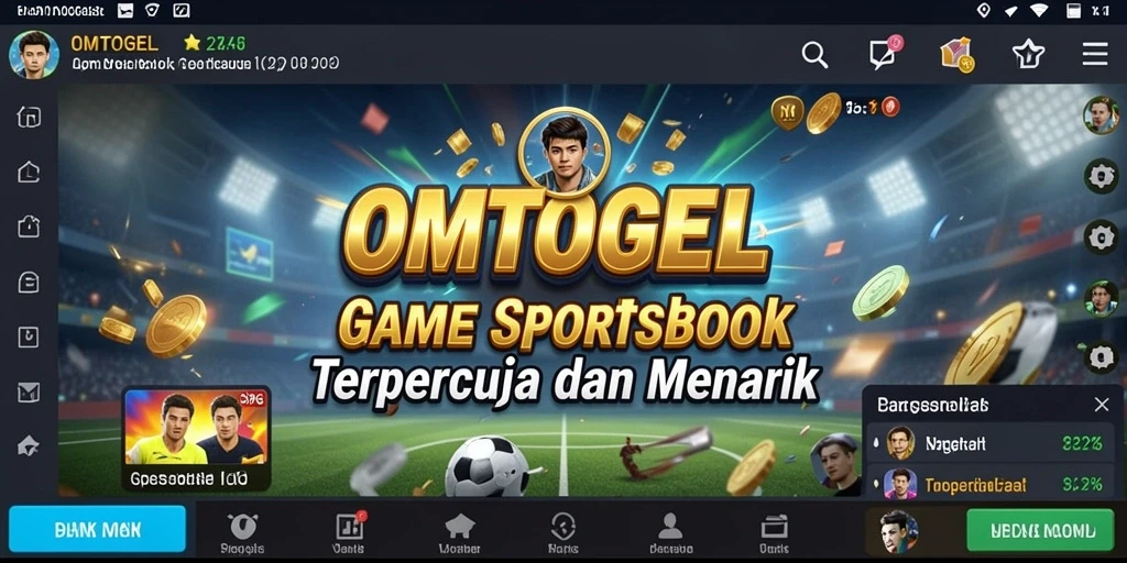 Tampilan menarik aplikasi OMTOGEL saat bermain Sportsbook.