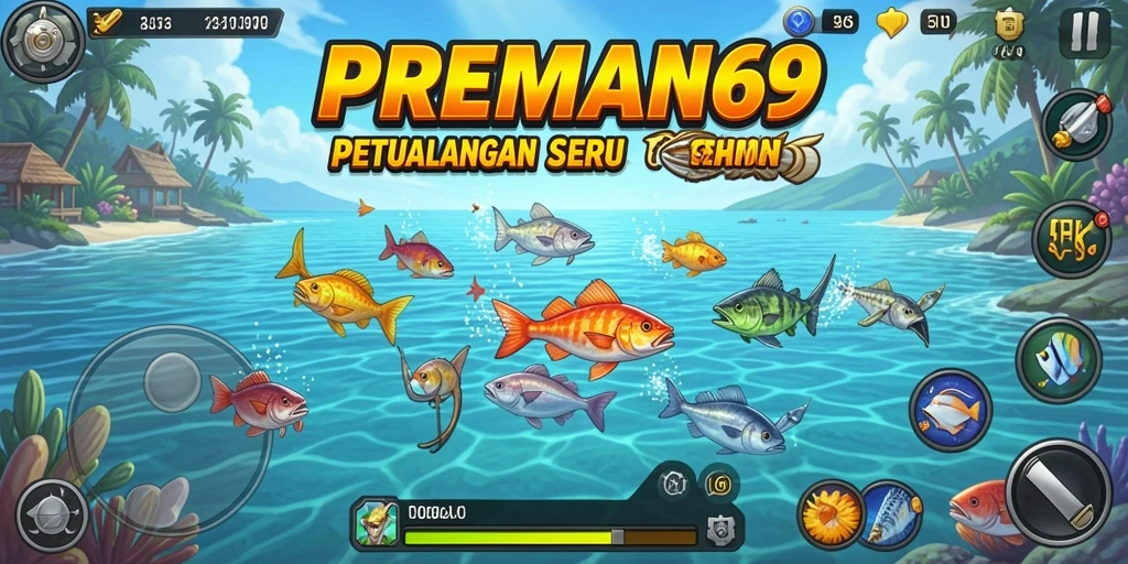 Gameplay seru menembak ikan dalam PREMAN69 yang memikat.