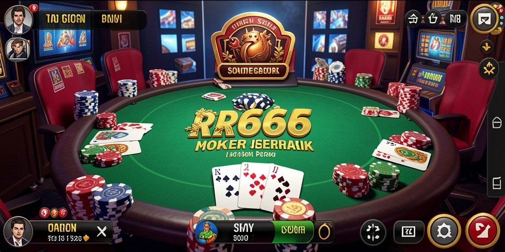 Screenshot gameplay Poker RR666 yang menarik dan menyenangkan.