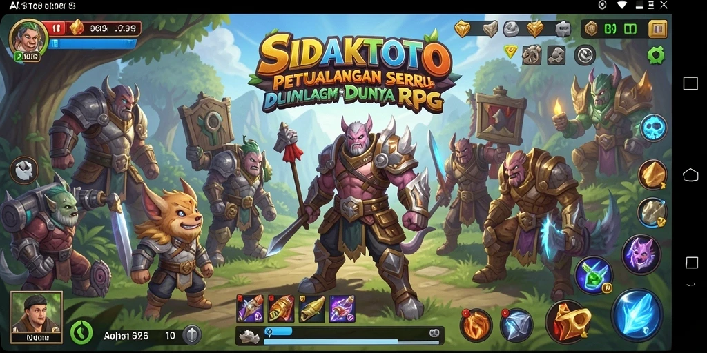 Tampilan gameplay menegangkan dalam SIDAKTOTO dengan karakter dan musuh yang menarik.