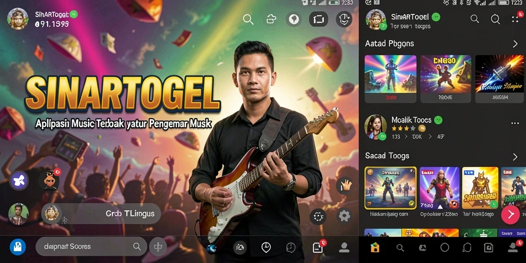 Tampilan gameplay SINARTOGEL dengan interaksi musik yang seru.