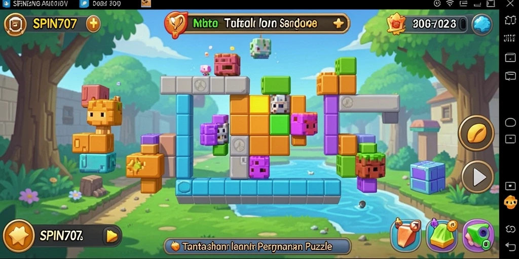 Tangkapan layar SPIN707 menampilkan gameplay Puzzle yang menantang dan menarik.