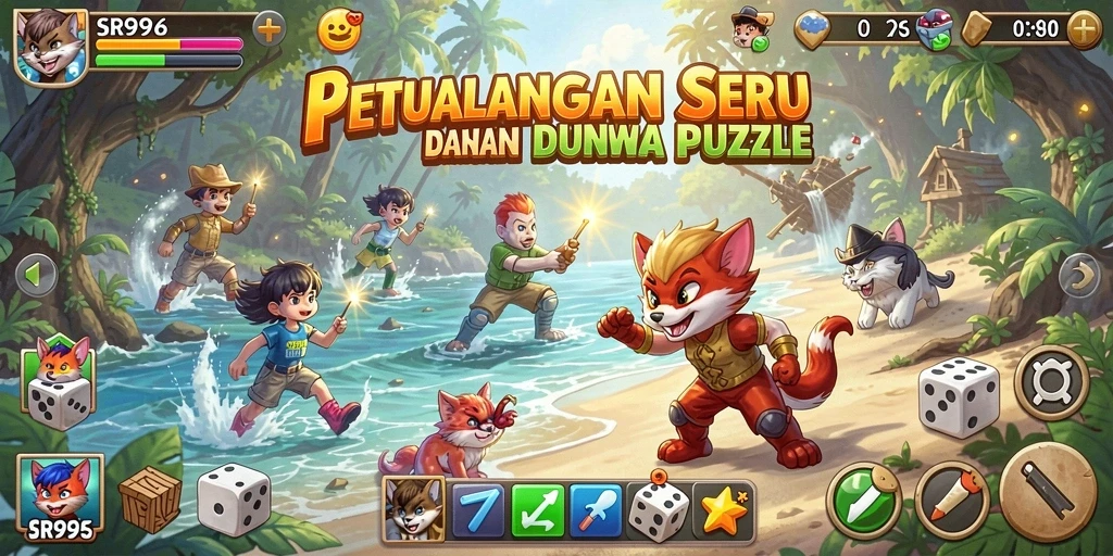 Tangkapan layar gameplay SR996 menampilkan berbagai teka-teki yang menarik.