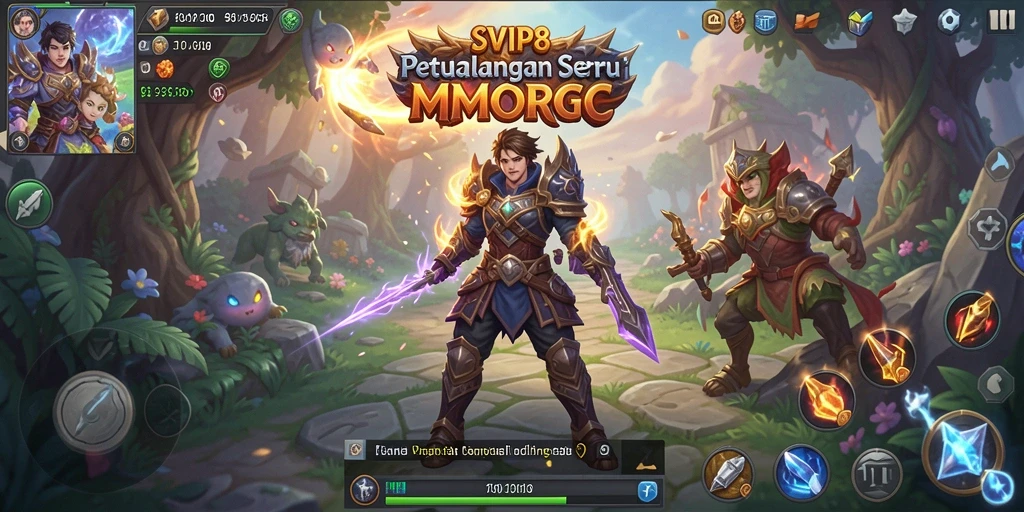 Tampilan gameplay menarik dalam petualangan MMORPG SVIP8.