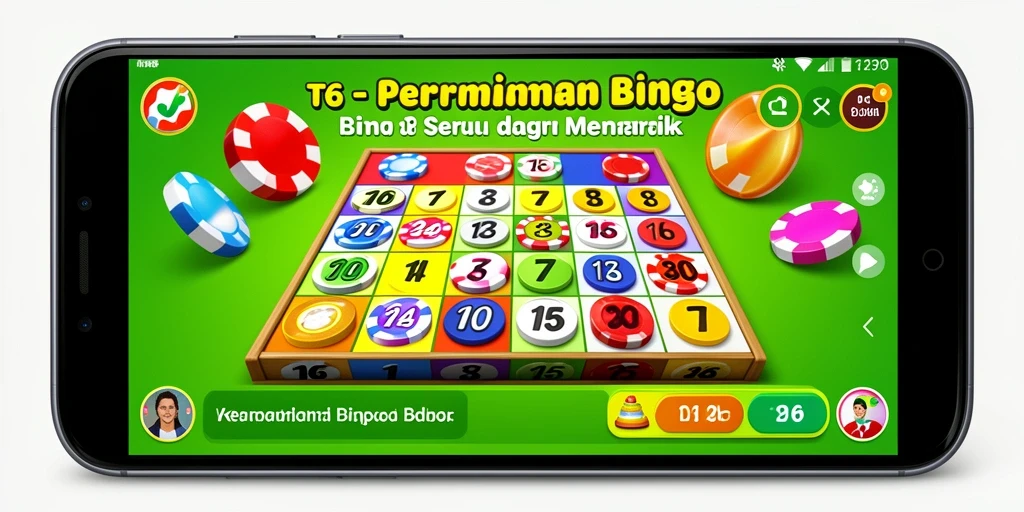 Tampilan permainan Bingo yang menarik dan penuh warna di T6.