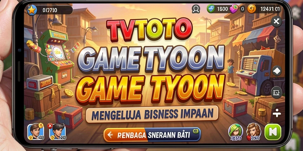 Menampilkan gameplay seru dalam mengelola bisnis di TVTOTO.