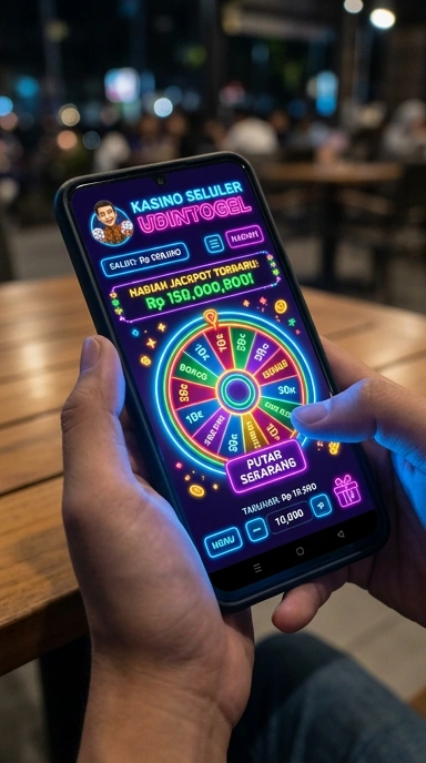 Screenshot aplikasi udintogel dengan antarmuka yang sederhana.